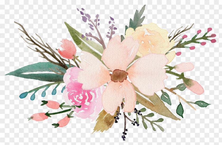Flower Floral Design Wildflowers Watercolor Painting PNG
