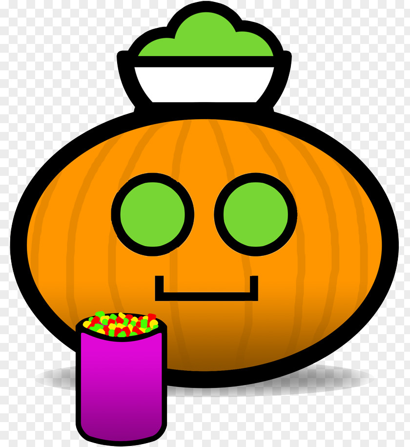 Happy Pumpkin Orange PNG