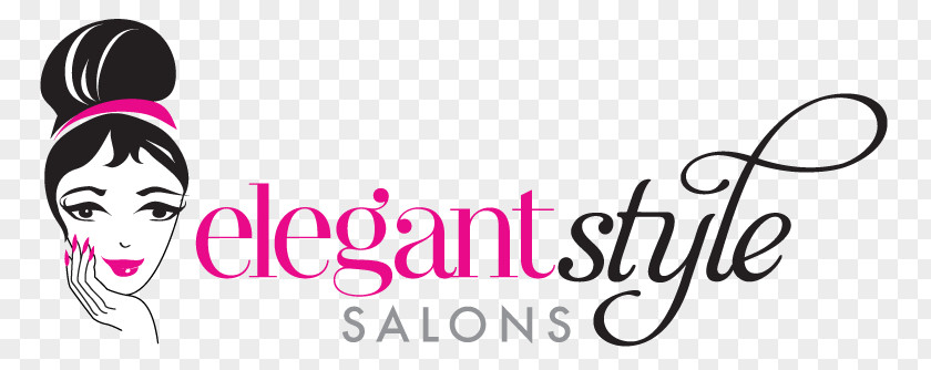 Nail Salon Logo Elegant Style Beauty Parlour Manicure Pedicure PNG
