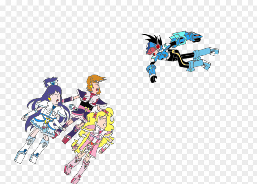 Pretty Cure Nagisa And Fuji Misumi Honoka Yukishiro Hikari Kujo Mega Man Star Force PNG