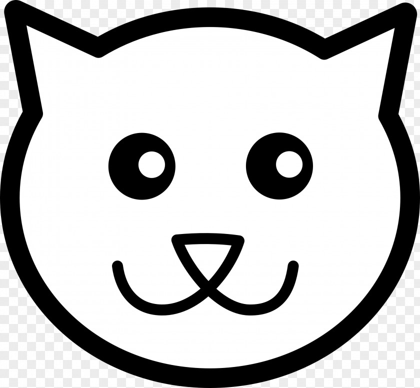 Simple Cat Cliparts Line Art Kitten Clip PNG