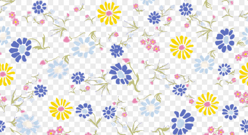 Small Floral Pattern Blue Flower Angel PNG