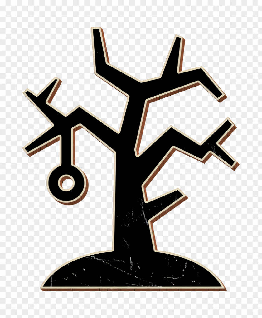 Symbol Tree Icon Gallows Halloween Horror PNG