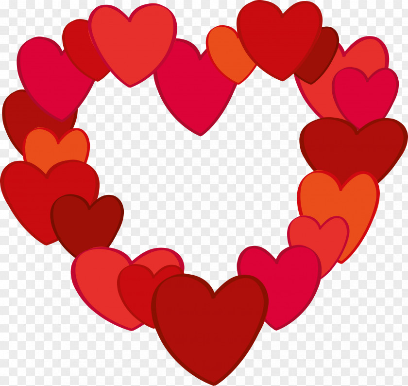 Valentine Red Heart Clip Art PNG