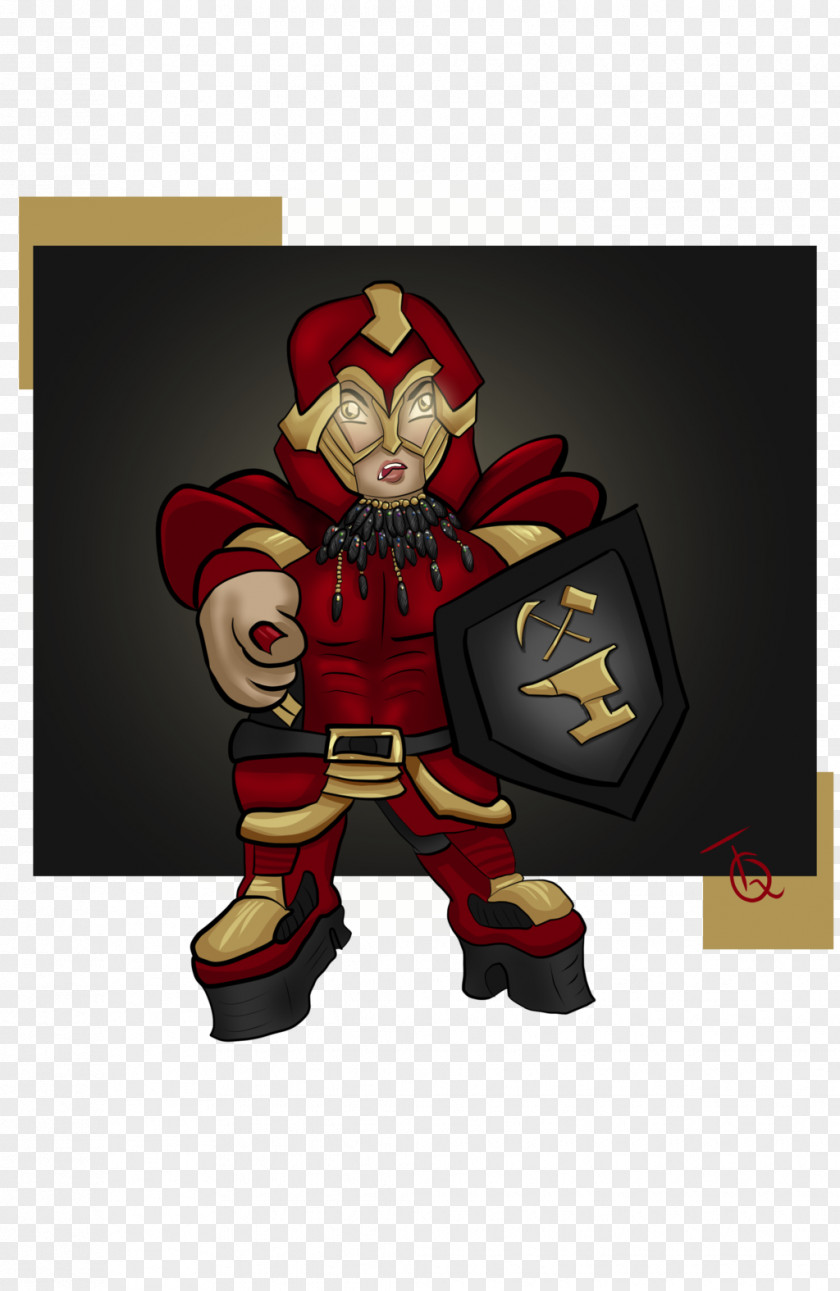 Dwarf Cleric Superhero Animated Cartoon PNG