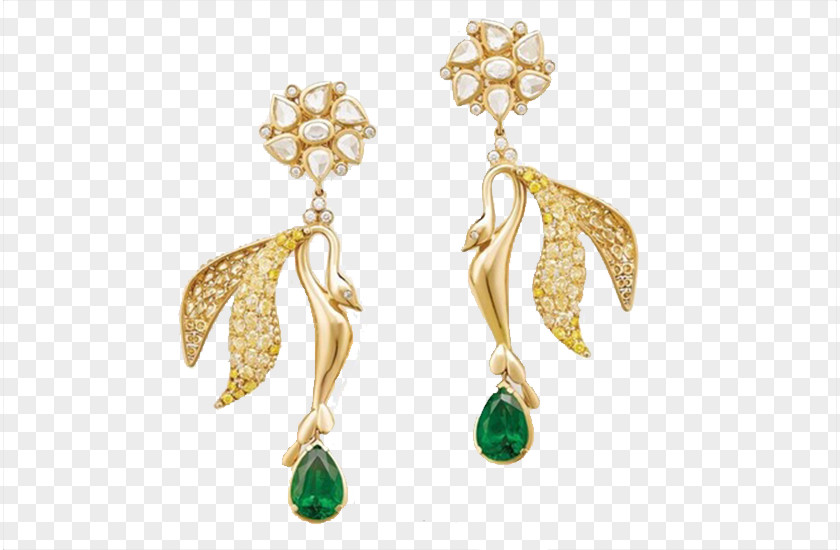 Emerald Earrings Earring Jewellery Gemstone Diamond PNG