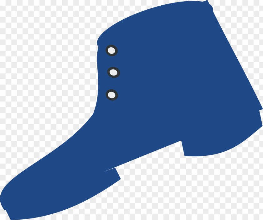 Free Shoe Footwear Boot Blue Clip Art PNG