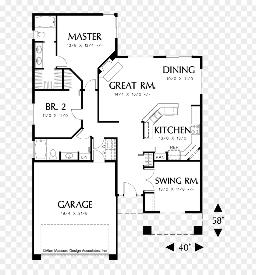 House Floor Plan Paper PNG