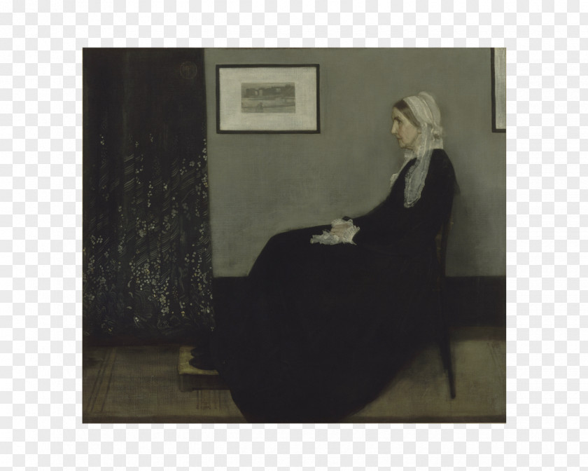 Painting Whistler's Mother Nocturne In Black And Gold – The Falling Rocket Arrangement Grey Black, No. 2: Portrait Of Thomas Carlyle Art PNG