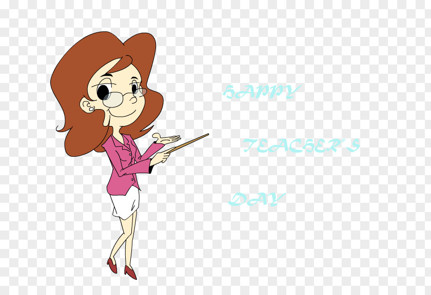 Teachers' Day Teacher Cartoon Illustration PNG