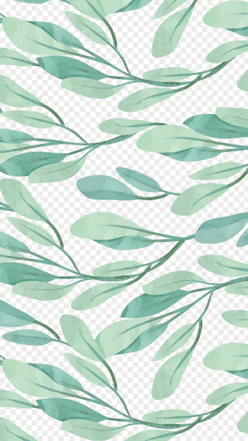 Vector Watercolor Leaves Painting Leaf Wallpaper PNG