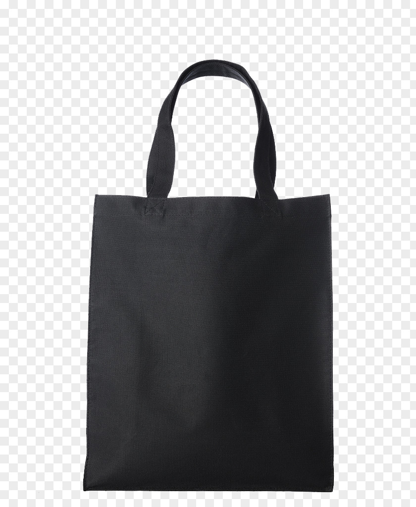 Black Canvas Shopping Bag Tote Reusable PNG