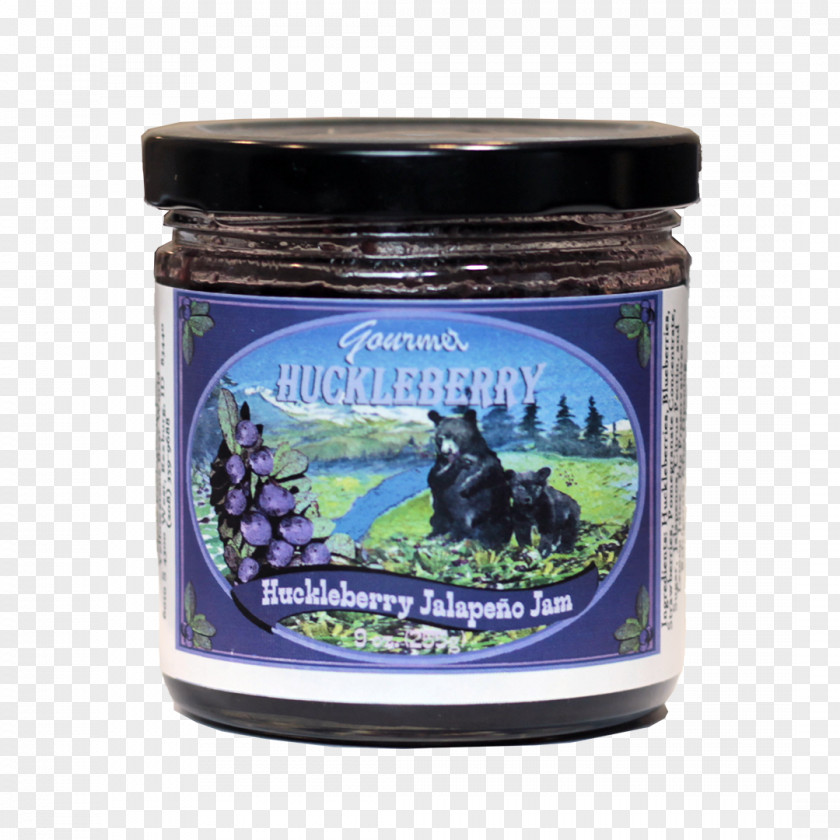 Blueberry Jam Salsa Huckleberry Food Yellowstone Bear World PNG