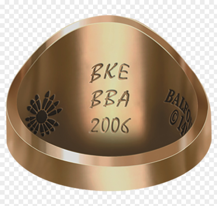 Graduation Ring Copper Material PNG