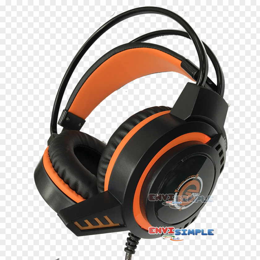 Logitech Gaming Headset Orange Headphones Video Games ESports PNG