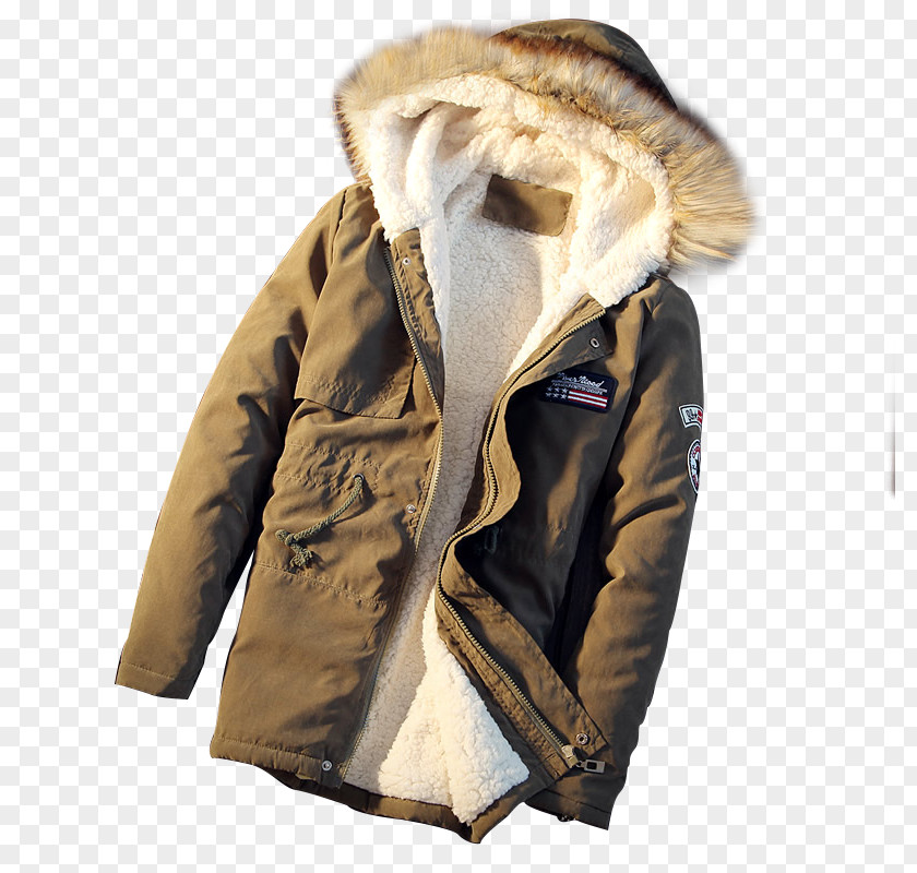 Armygreen Hoodie Jacket Parka Coat PNG