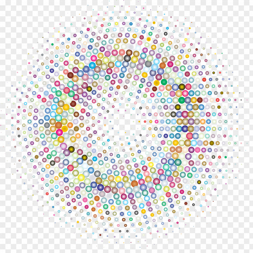 C Halftone Circle PNG