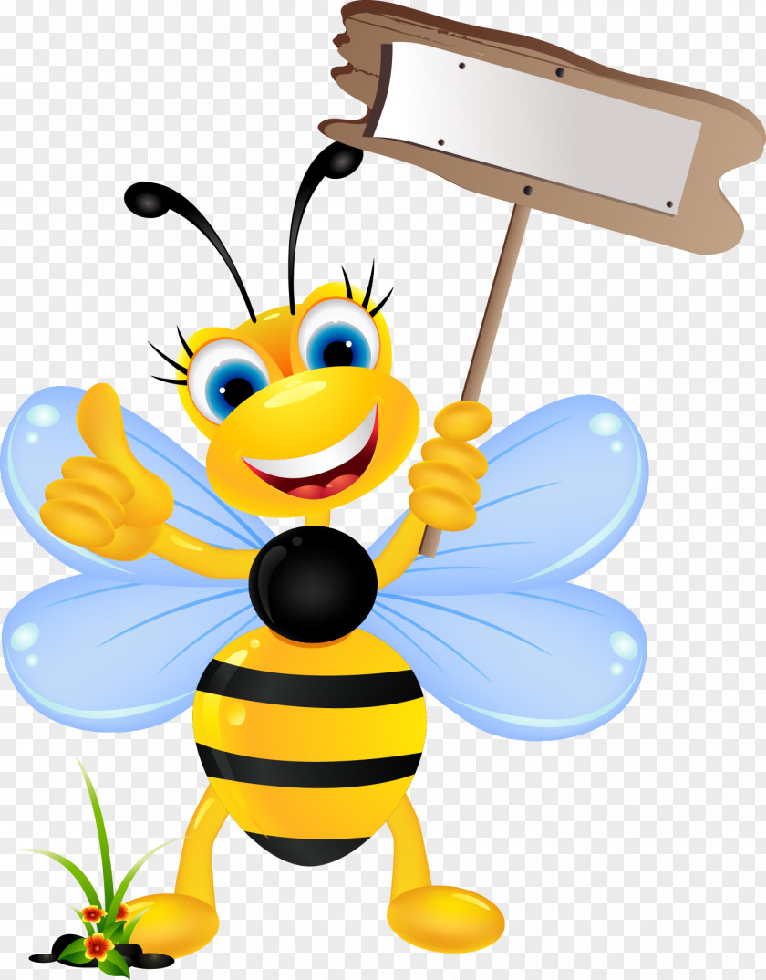 Cute Cartoon Bee Royalty-free Clip Art PNG
