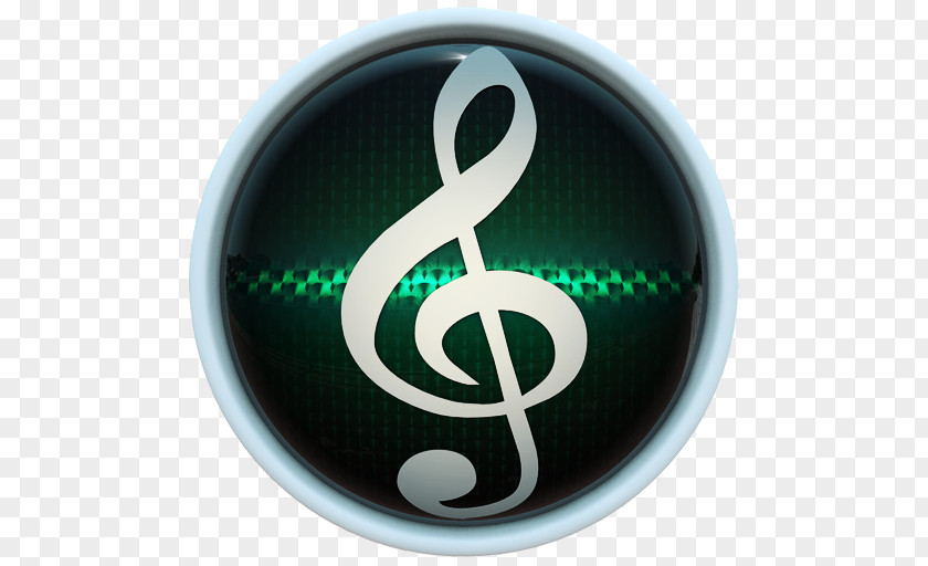 Green Road Clef Musical Note PNG