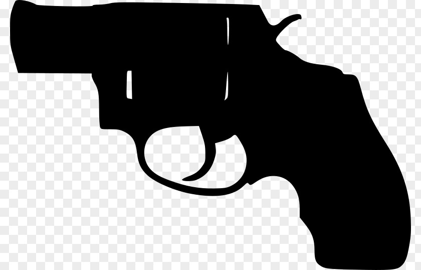 Guns Firearm Revolver Pistol Metallic Silhouette Shooting PNG