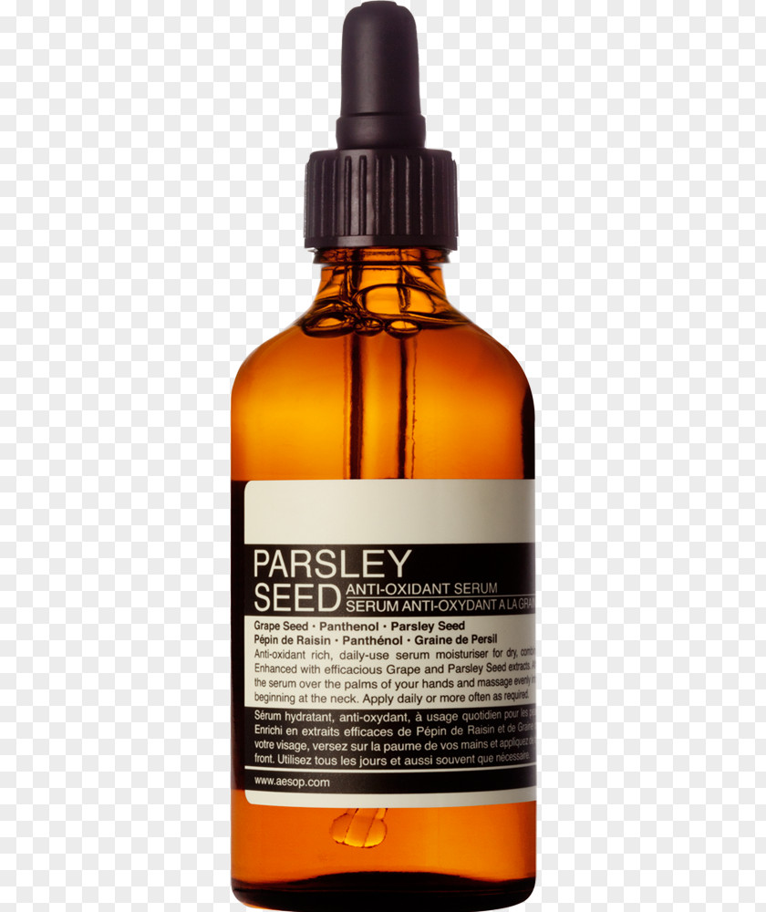 Parsley Aesop Seed Anti-Oxidant Serum Antioxidant Skin Care Oil Free Facial Hydrating PNG
