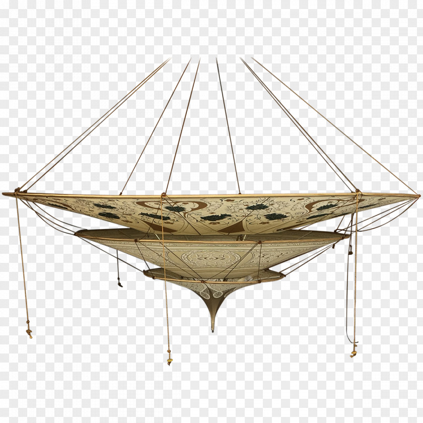 Wrought Iron Chandelier Boat Angle PNG