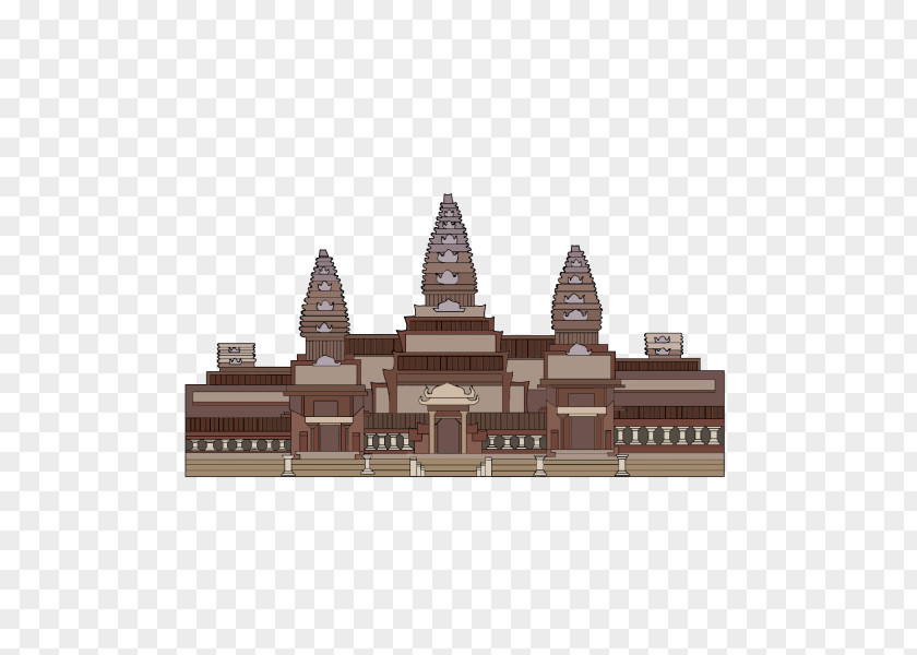 Classical Architecture Beige Building Cartoon PNG