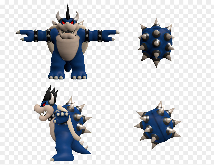 Dark Bowser Figurine Action & Toy Figures PNG