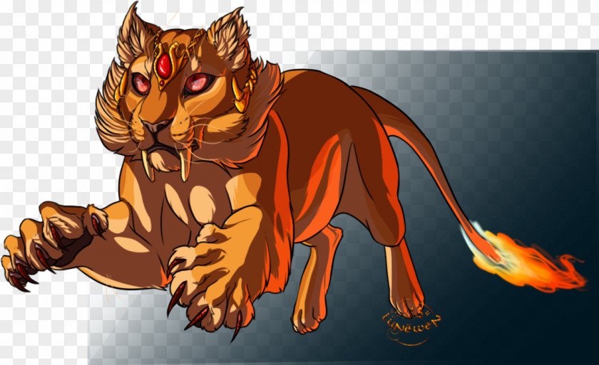 Dungeons And Dragons Tiger's Curse Drawing Flame Cat Bengal Tiger PNG