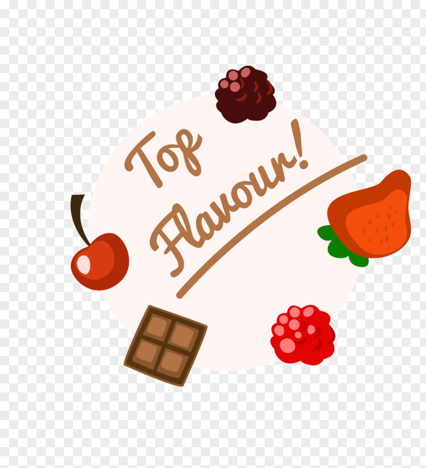 Hand-painted Chocolate Strawberry Raspberry Clip Art PNG