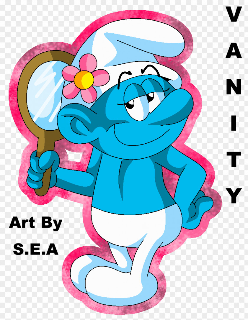 Lazy Smurf Vanity Smurfette The Smurfs Image Comics PNG