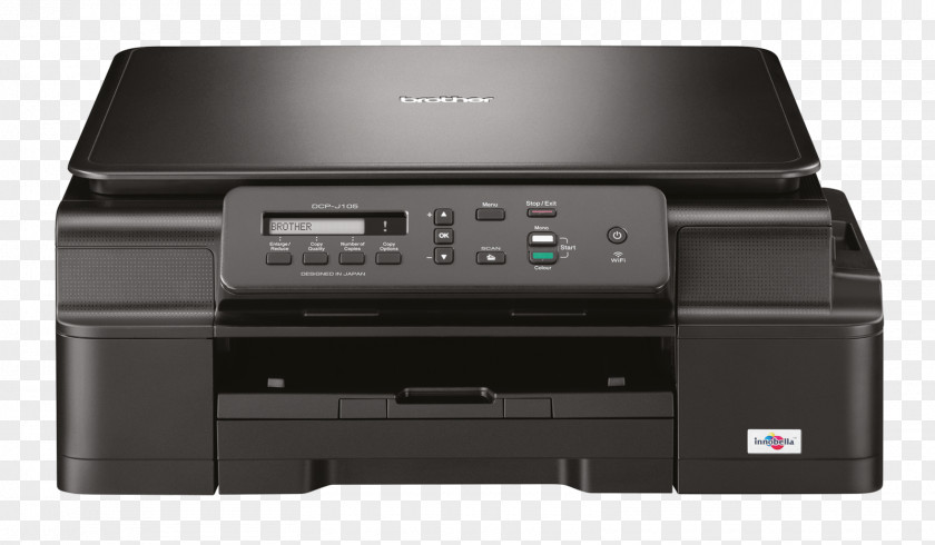 Brother Multi-function Printer DCP-J105 Industries Inkjet Printing PNG