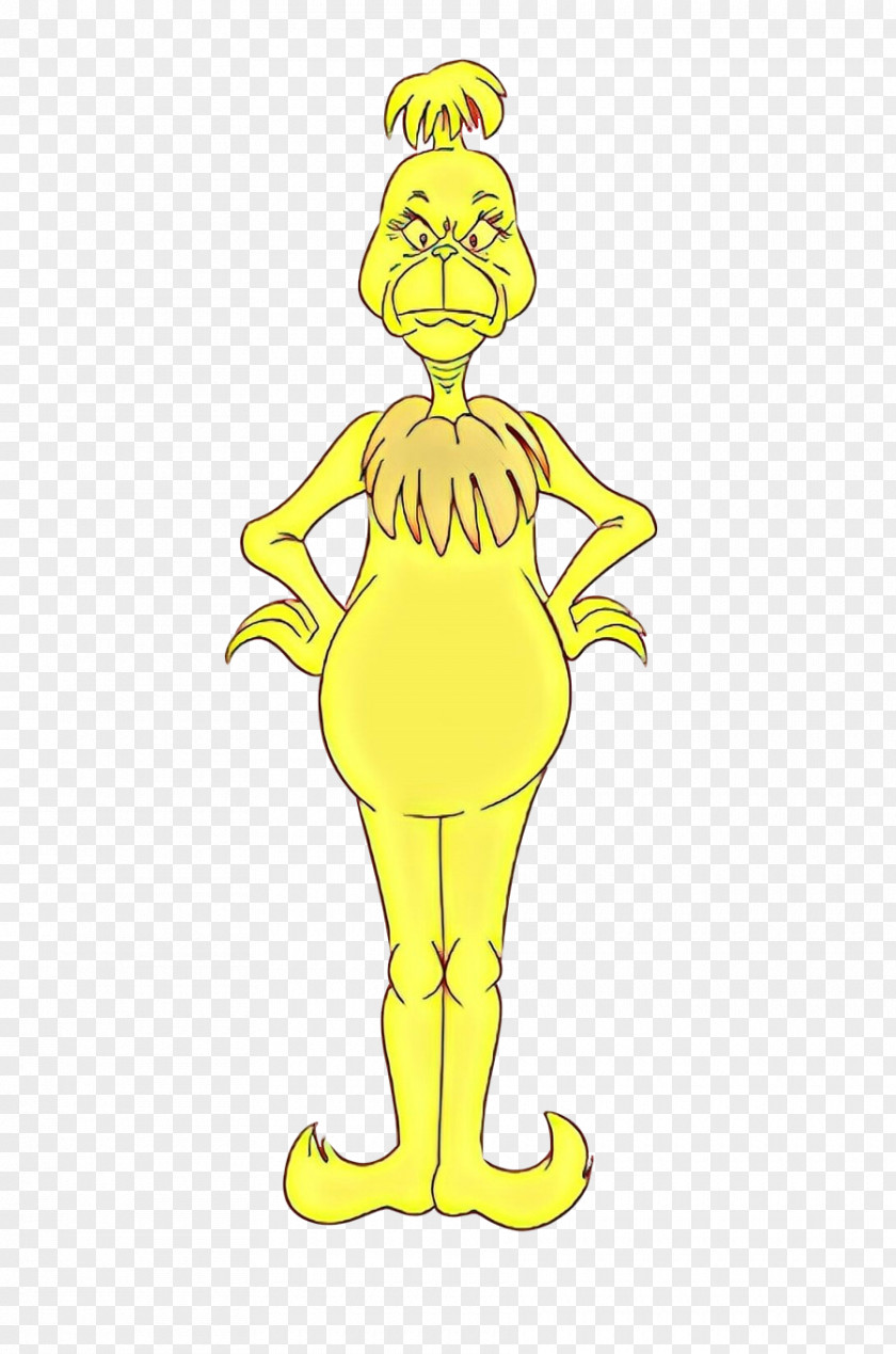 Joint Standing Cartoon Yellow PNG