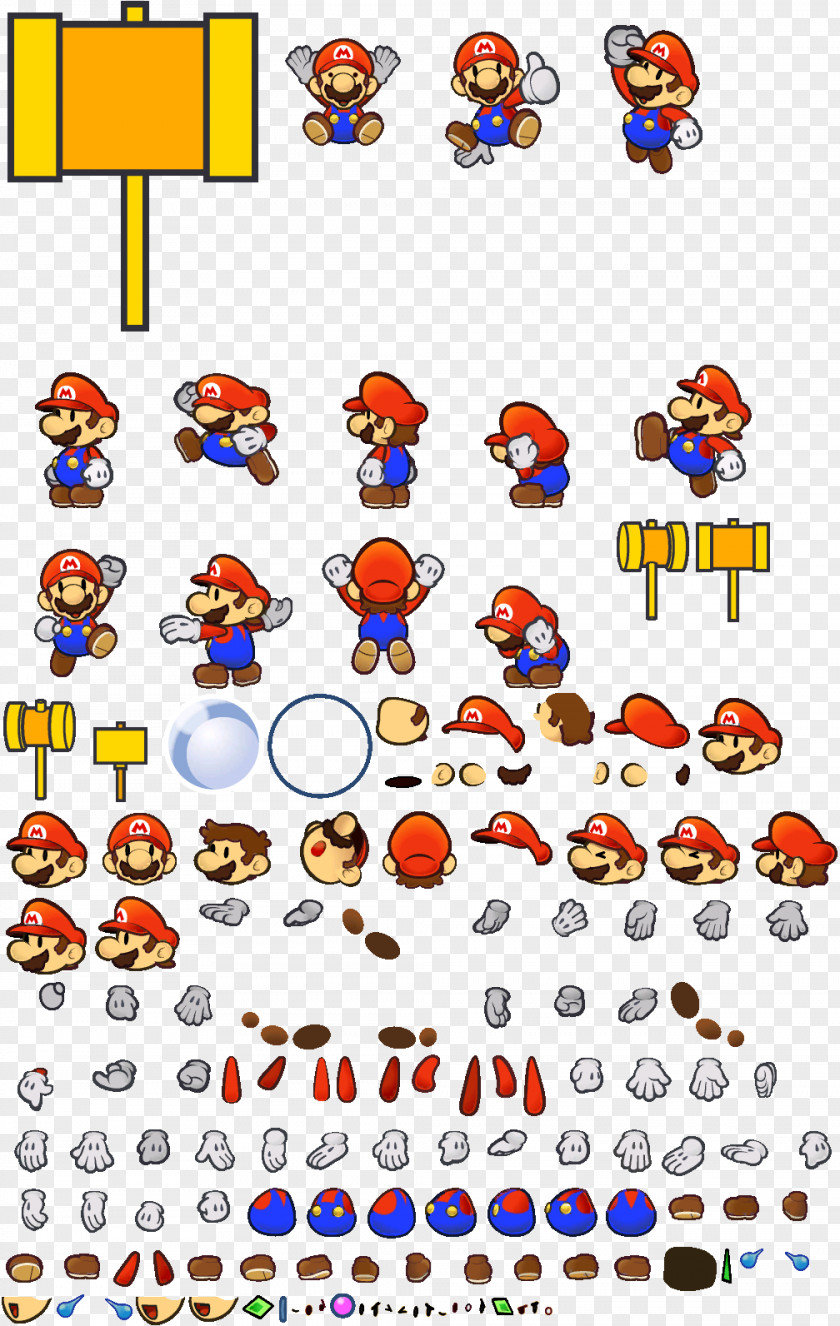 Mario Super Paper Sprite Role-playing Games Animation PNG