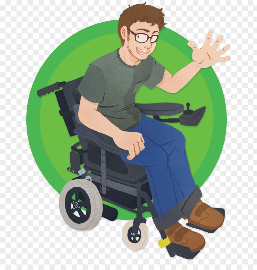 Andrew Bush Sam Wheelchair Illustration Sitting Product Design Human Behavior PNG