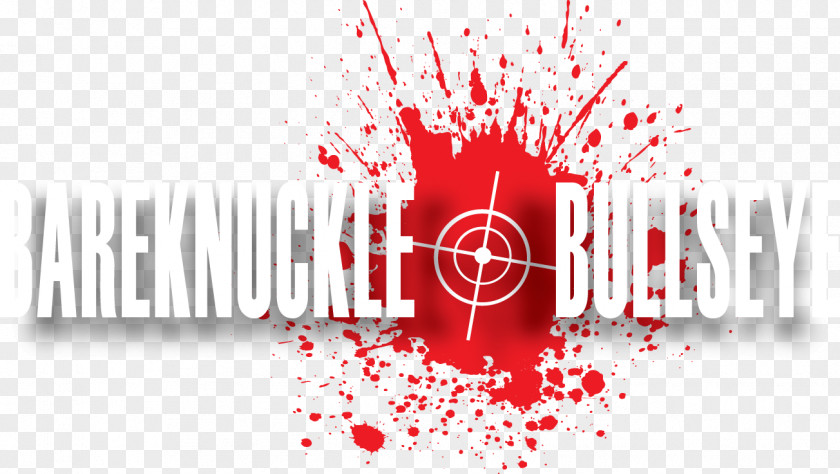 Blood Stain Logo Bareknuckle Bullseye Brand Font PNG