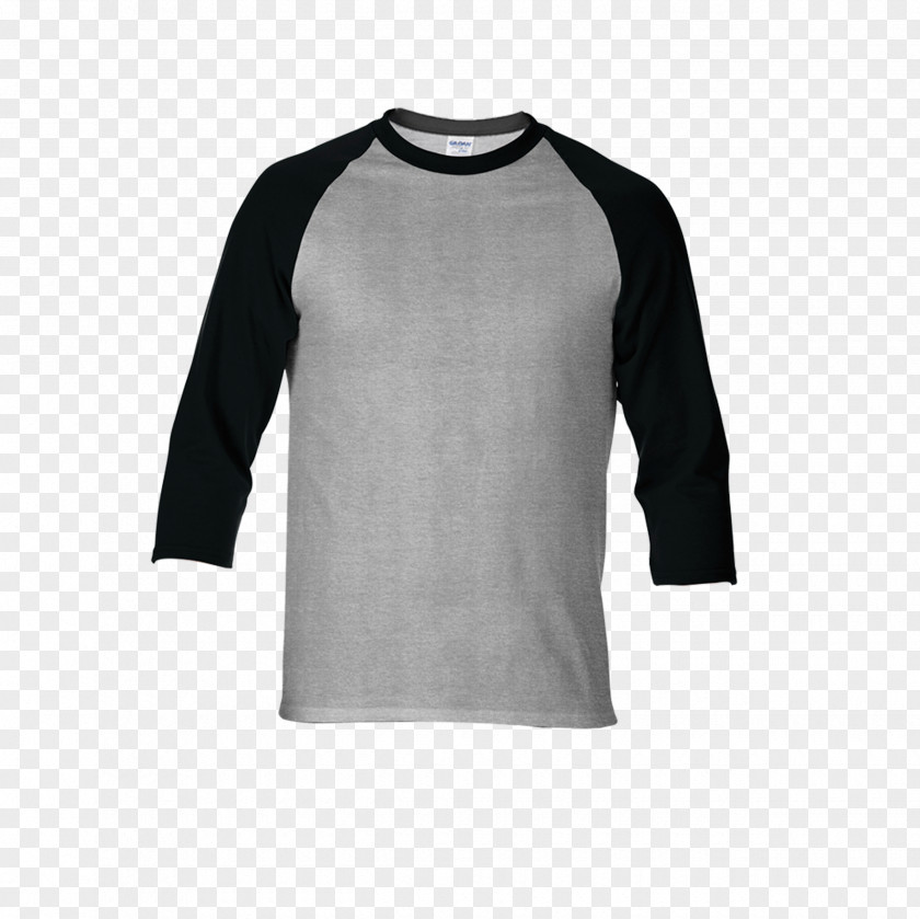 COTTON Long-sleeved T-shirt Gildan Activewear Raglan Sleeve PNG