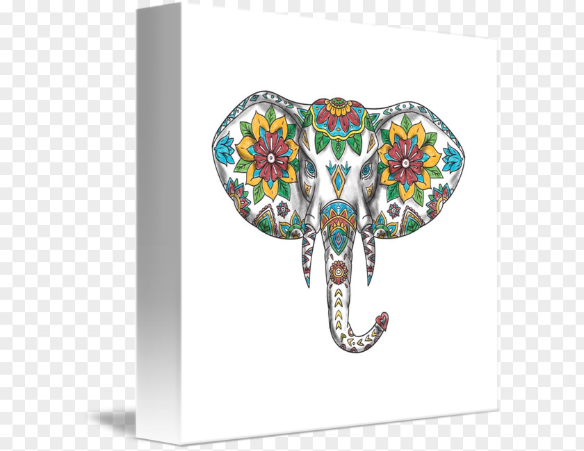 Elephant Mandala Tattoo Stock Photography PNG