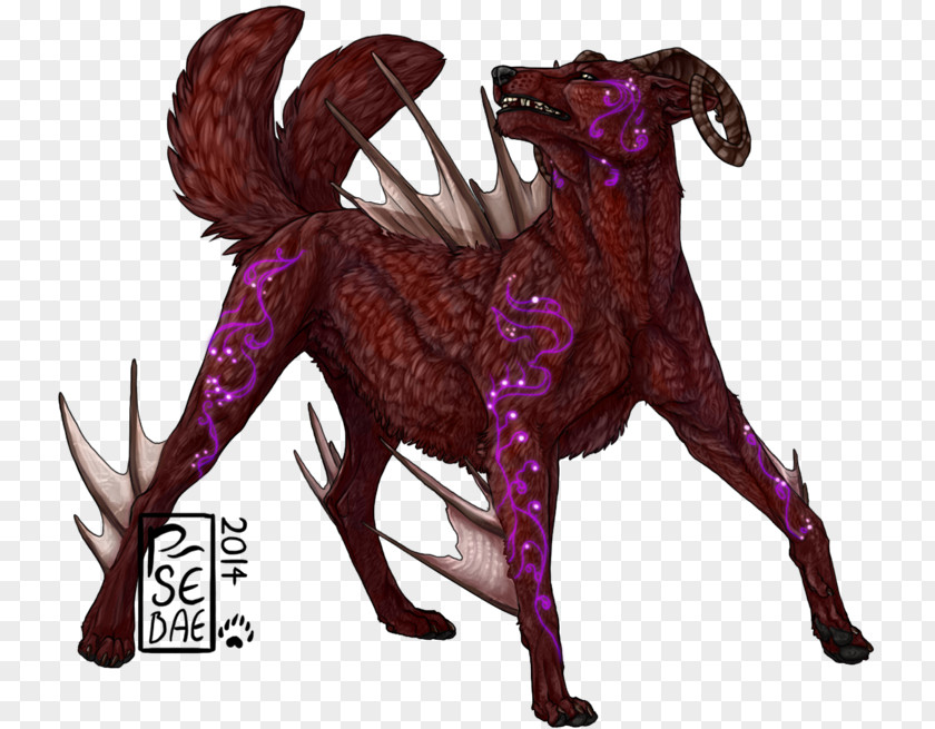 Horse Mammal Character Purple Animal PNG