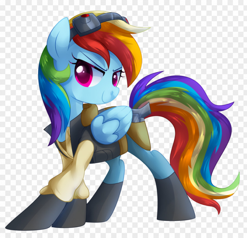 Rainbow Night Dash My Little Pony Horse Art PNG