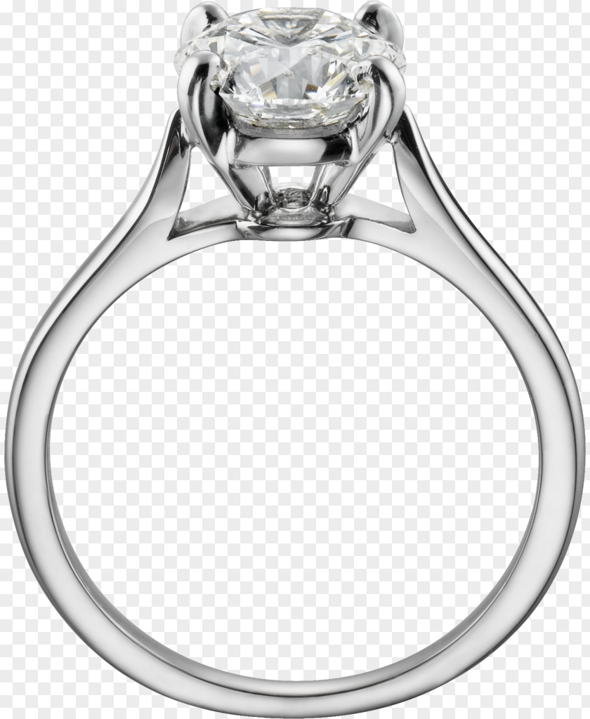 Ring Engagement Cartier Solitaire Jewellery PNG