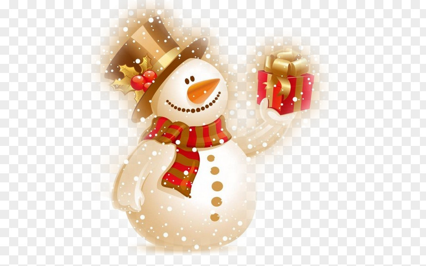 Tweedle Dee Christmas Gift Snowman Card PNG