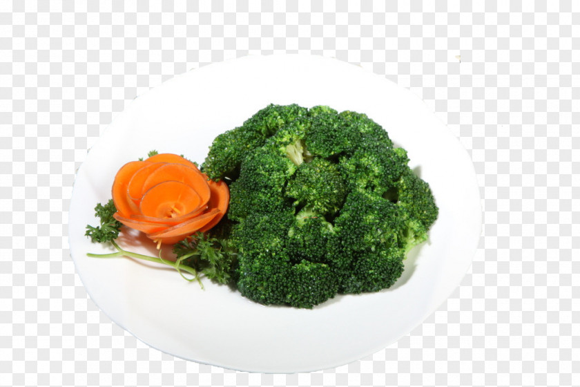 Broccoli And Carved Cauliflower Vegetable Vegetarian Cuisine PNG