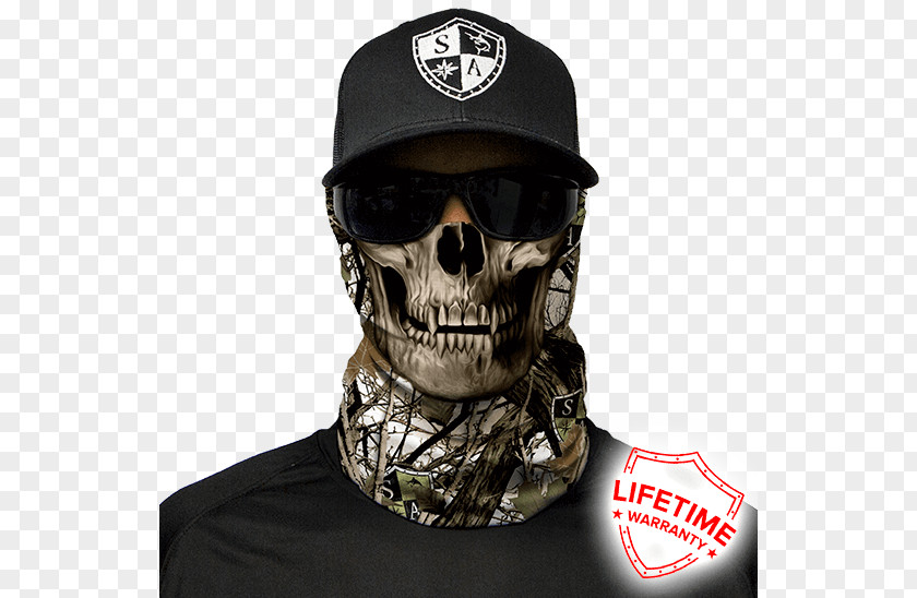 Skull Military Camouflage Face Shield PNG