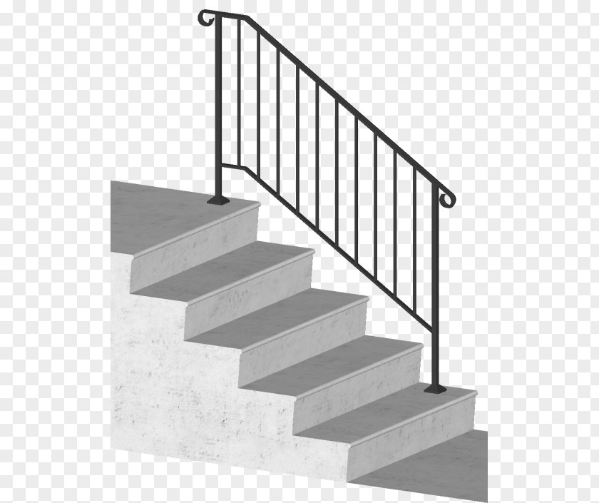 Stairs Handrail Baluster Wrought Iron Guard Rail PNG