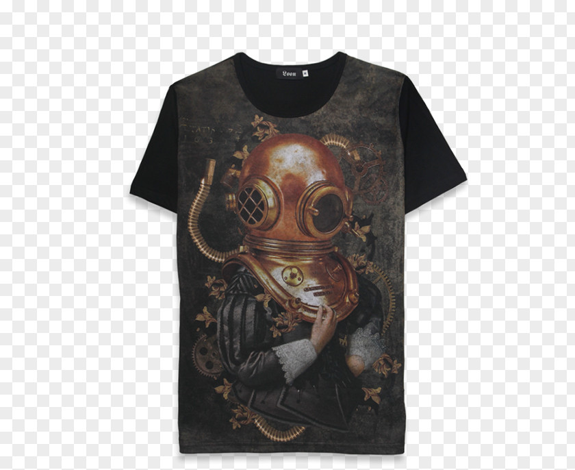 T-shirt Diving Helmet Sleeve Neck PNG