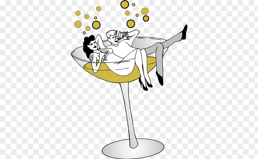 The Men And Women Sitting In Glass Vector Champagne Clip Art PNG