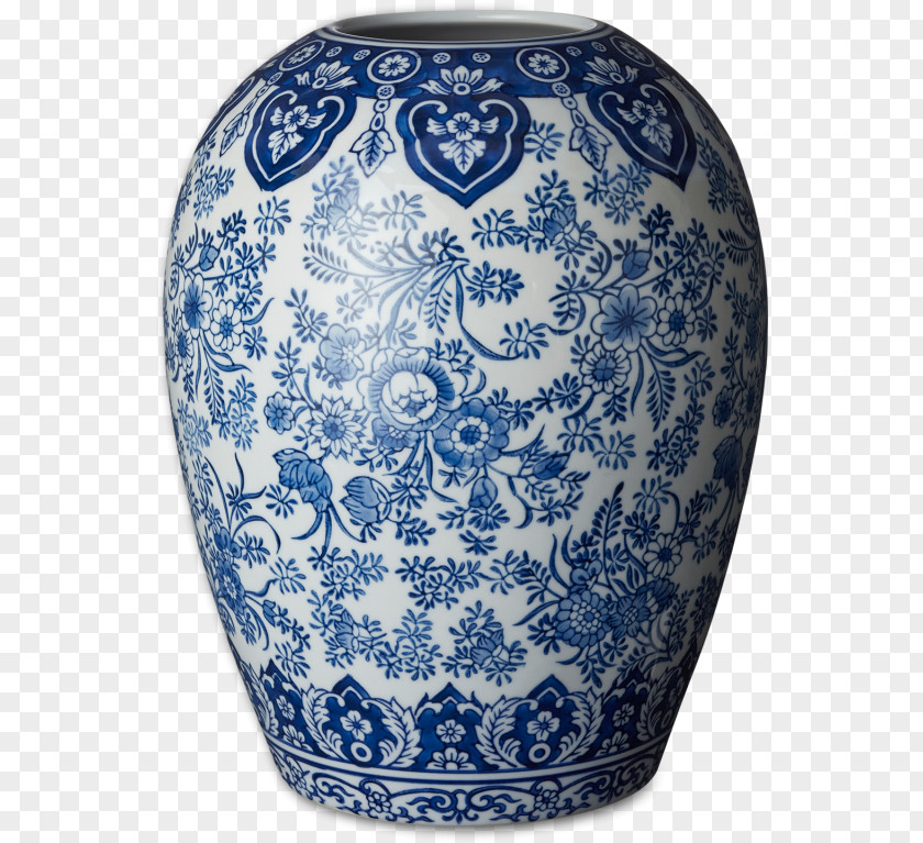 Vase Delft Rijksmuseum Blue And White Pottery Ceramic PNG