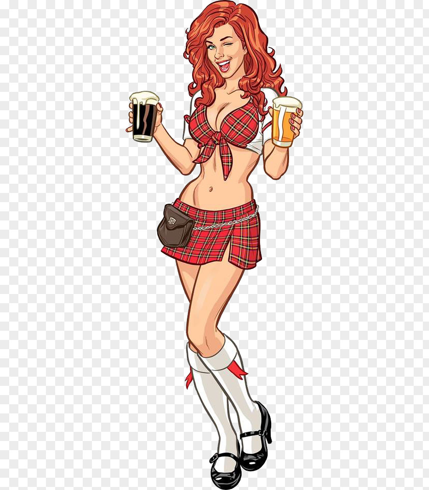 Beer Girls Art Drawing Comics Illustration PNG