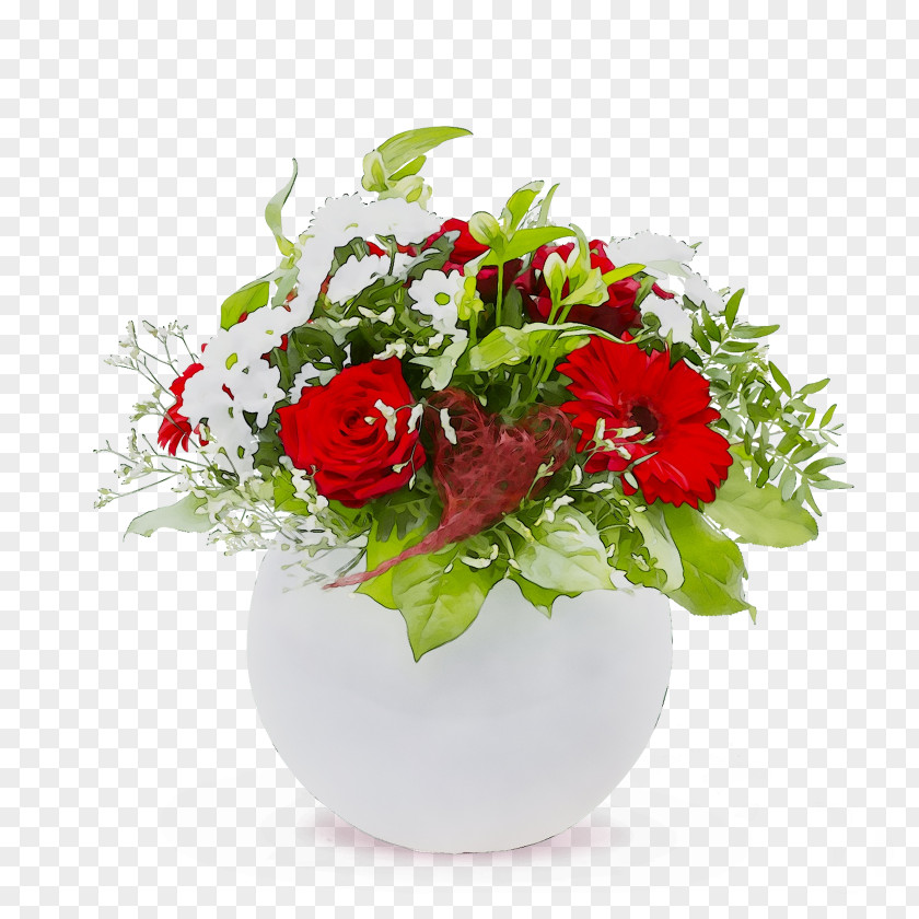 Garden Roses Floral Design Vase Cut Flowers PNG